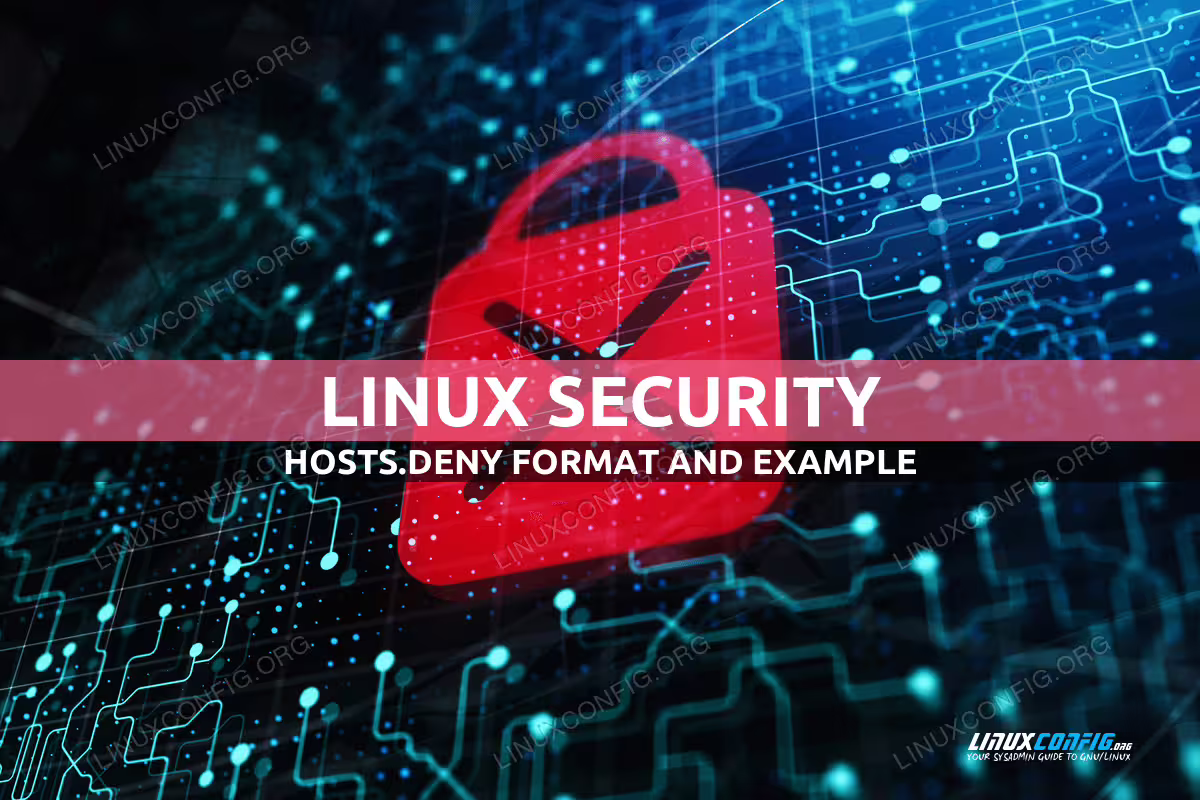 hosts.deny format and example on Linux