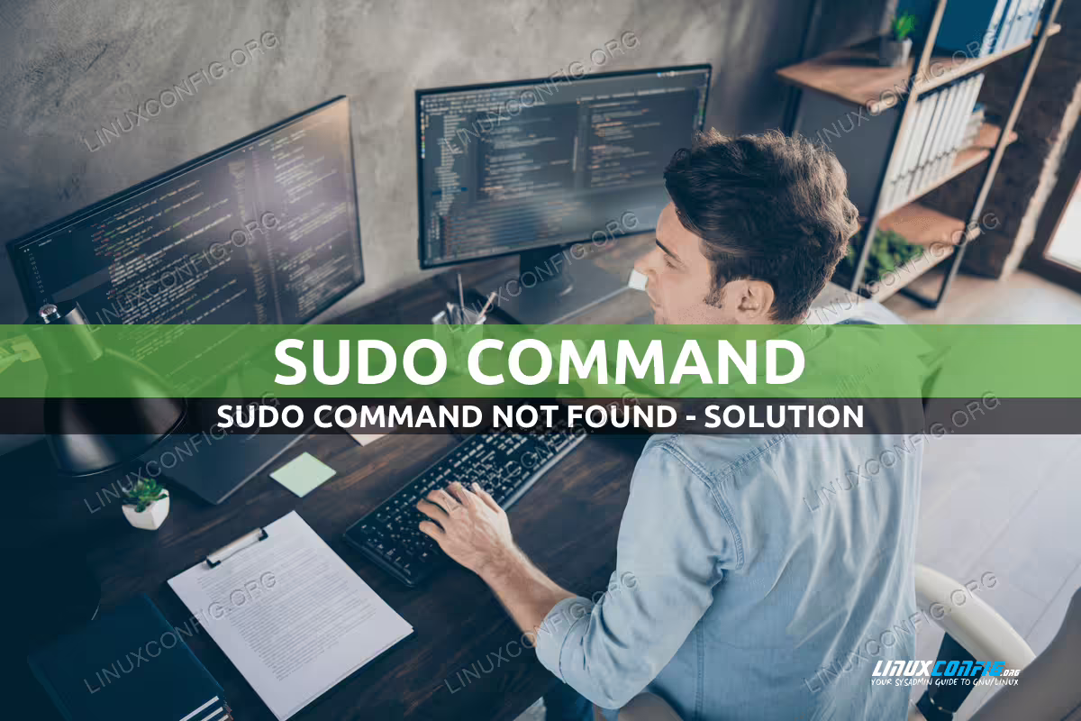 sudo command not found - Solution