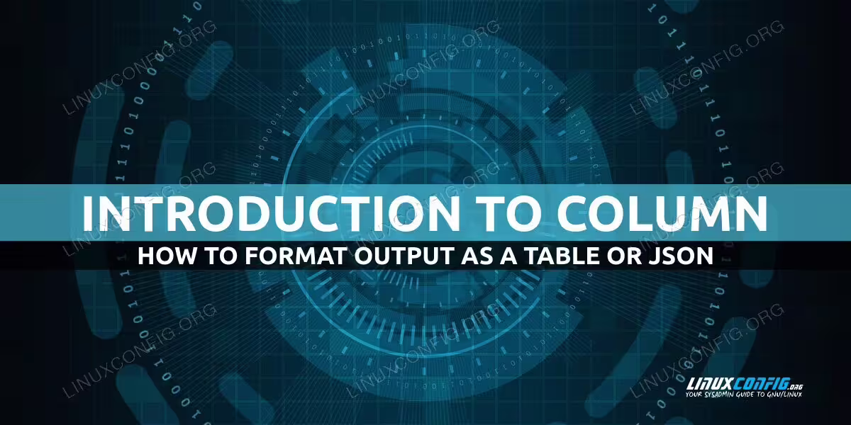 Introduction to Column