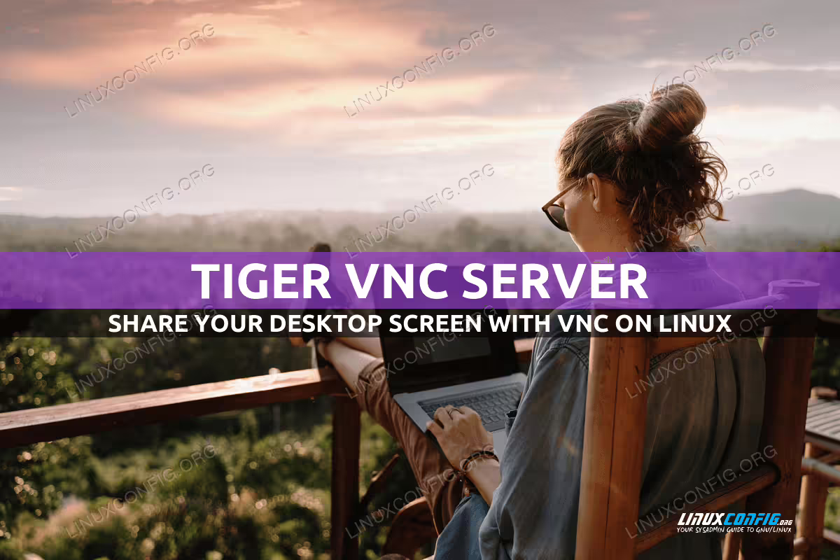 Share your desktop screen with VNC on Linux