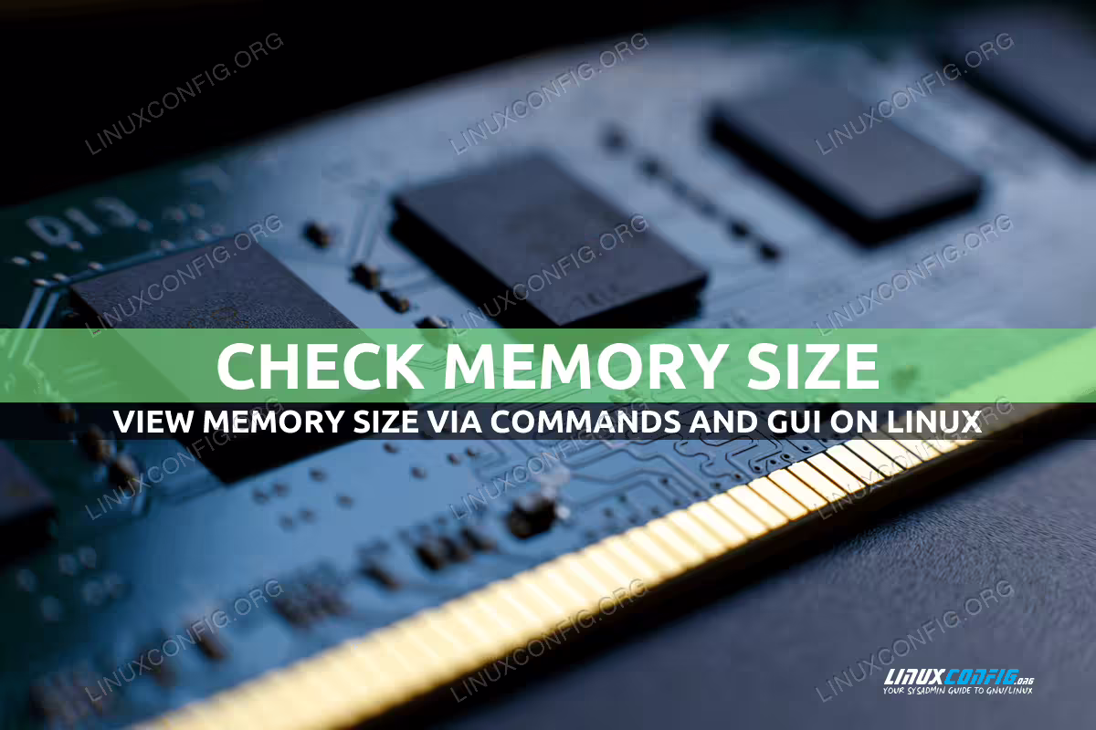How to check memory size in Linux