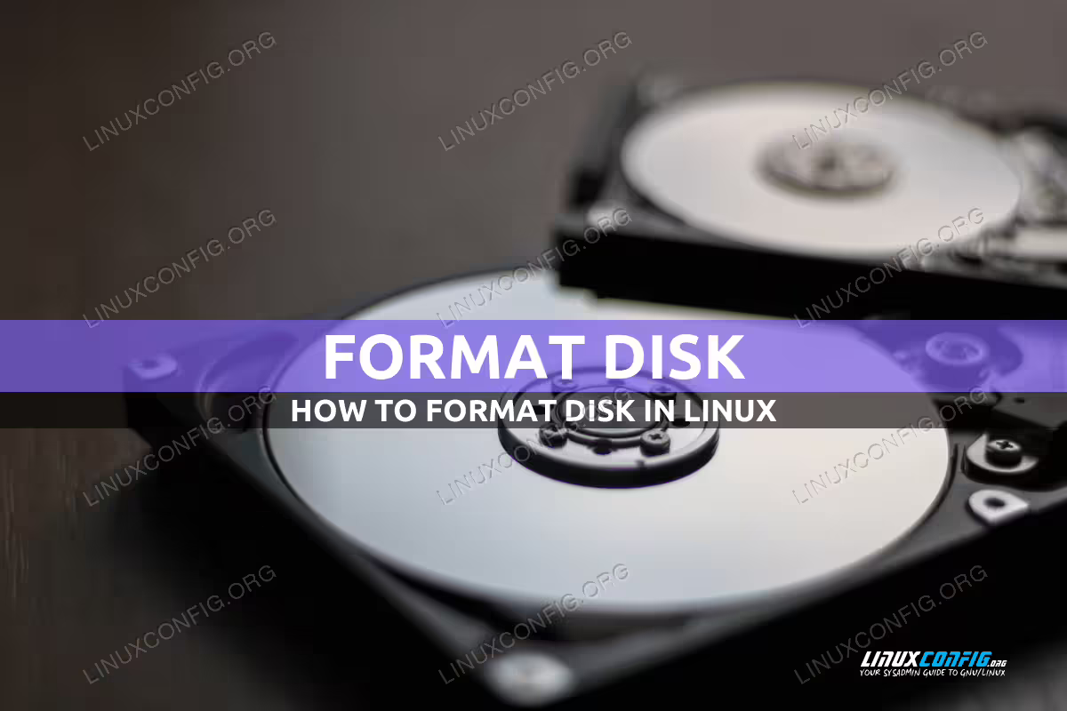 How to format disk in Linux