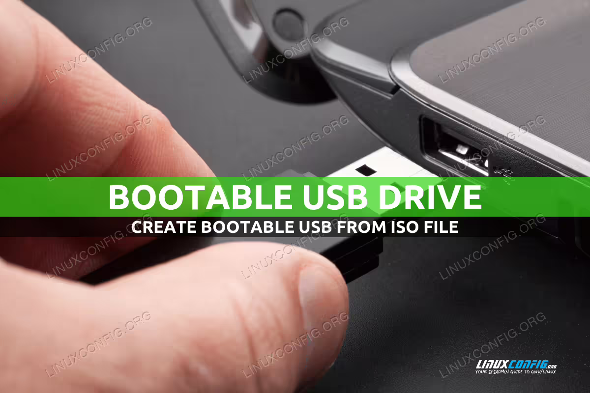 How to make a bootable USB from an ISO in Linux