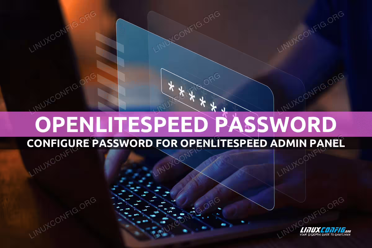OpenLiteSpeed default password