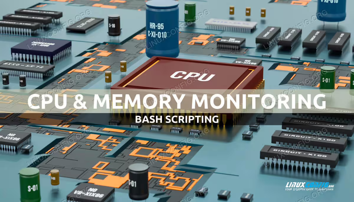 simple bash script to monitor memory and cpu