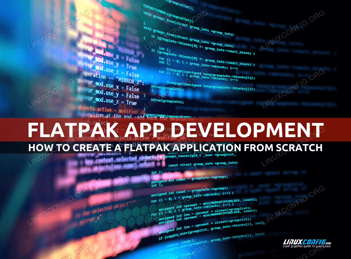 How to Create a Flatpak Application from Scratch