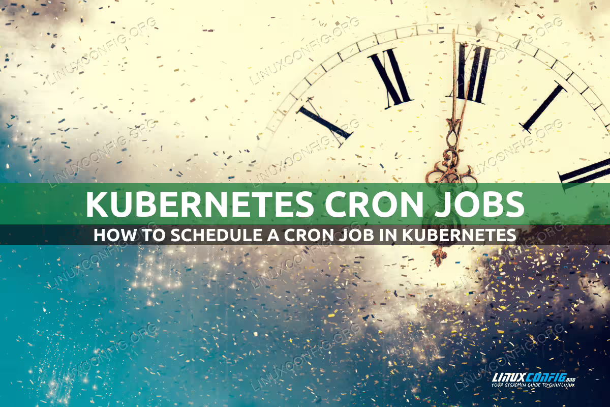 How to create a cron job in Kubernetes