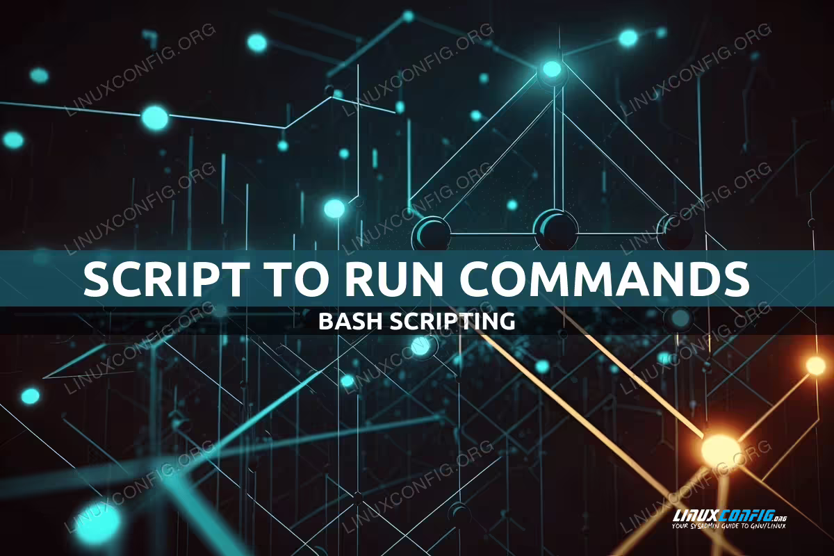 Bash script to run commands