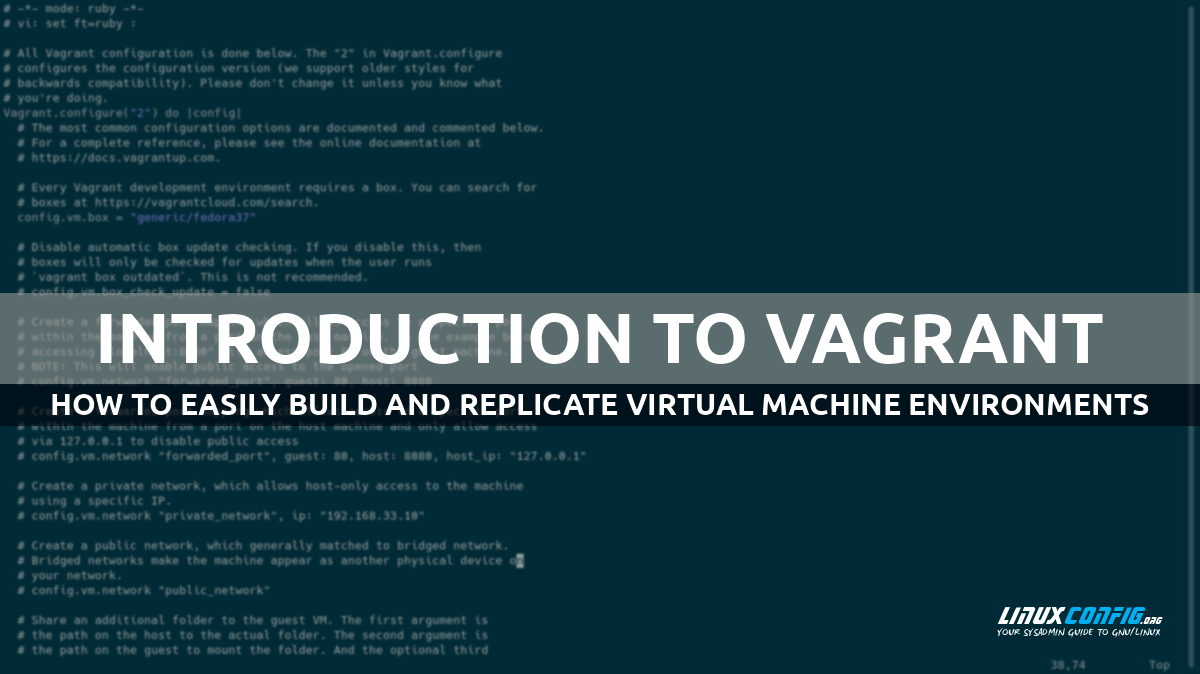 Introduction to Vagrant