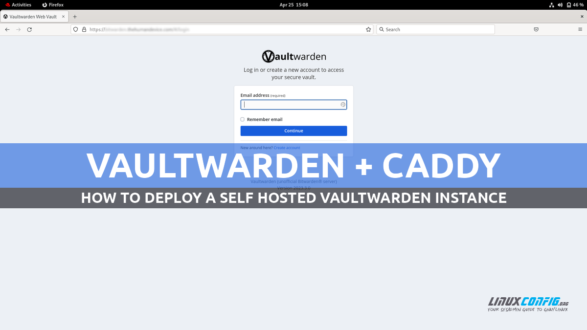 how to deploy a self-hosted vaultwarden instance
