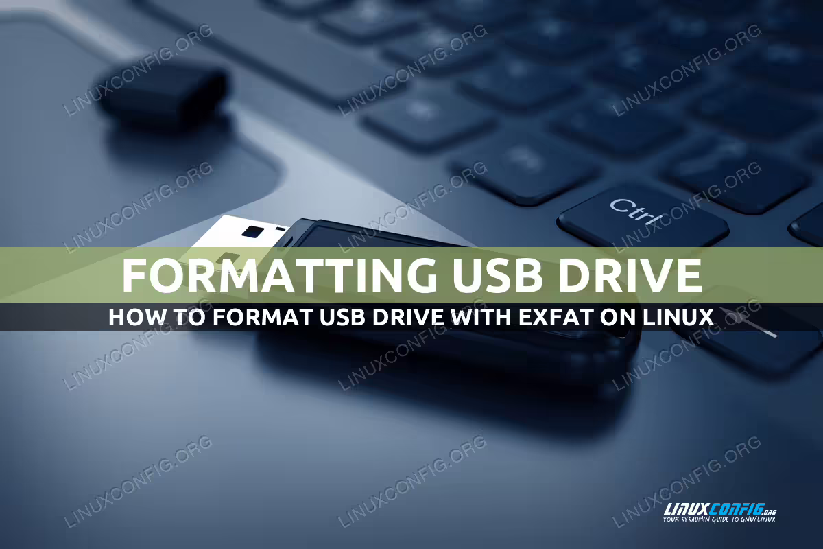 How to format USB with exFAT on Linux
