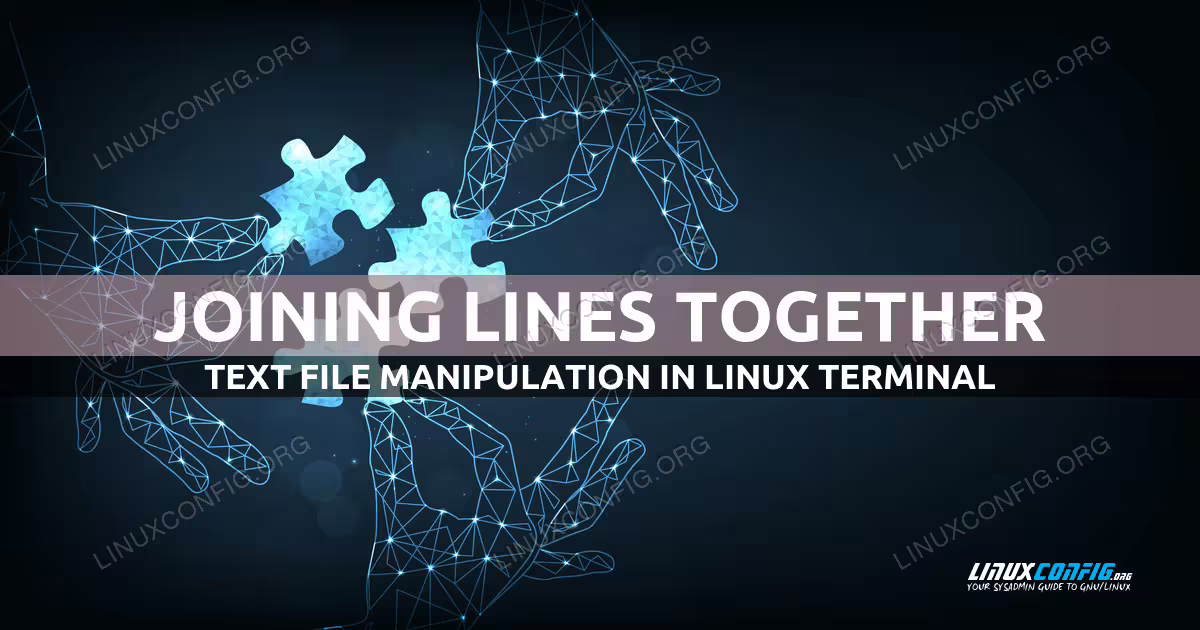 How to join line on Linux