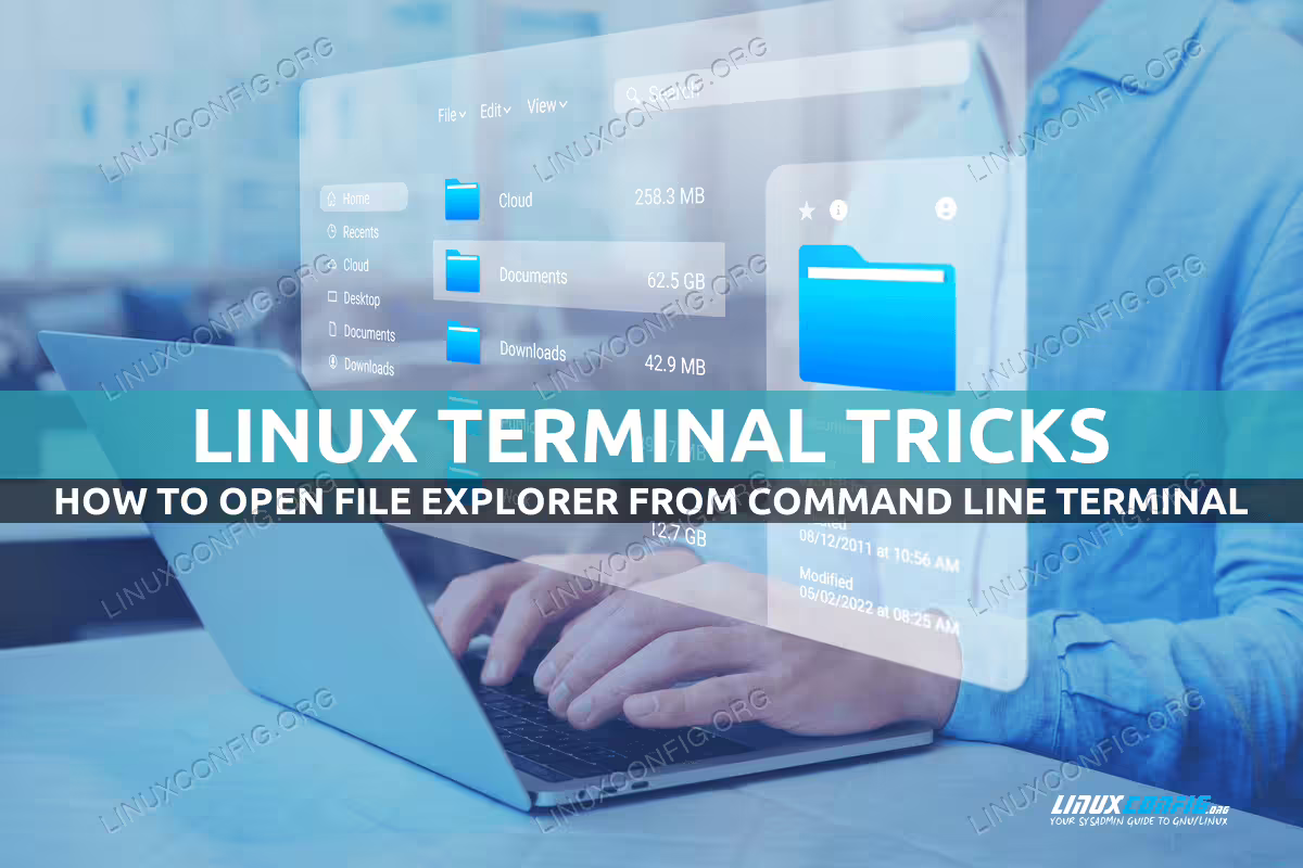 How to open file explorer from terminal on Linux
