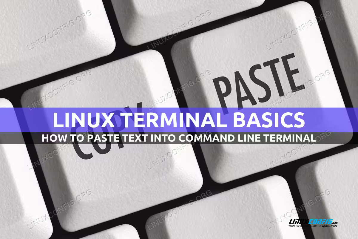 How to paste into terminal