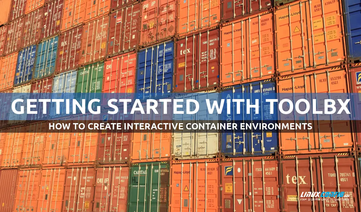 Getting started with toolbx