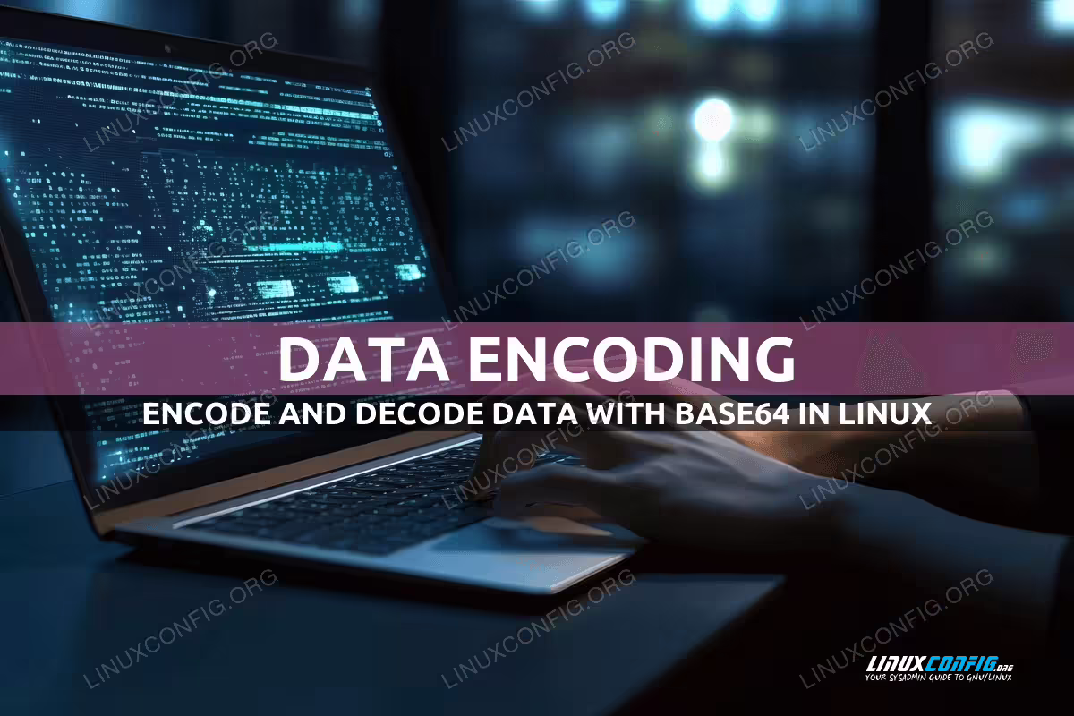 Bash base64 decode and encode on Linux