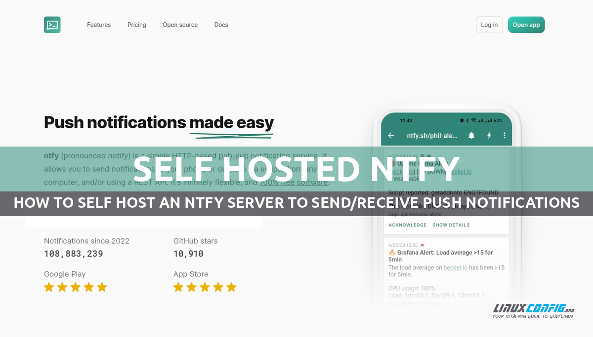 How to self host an Ntfy server on Linux