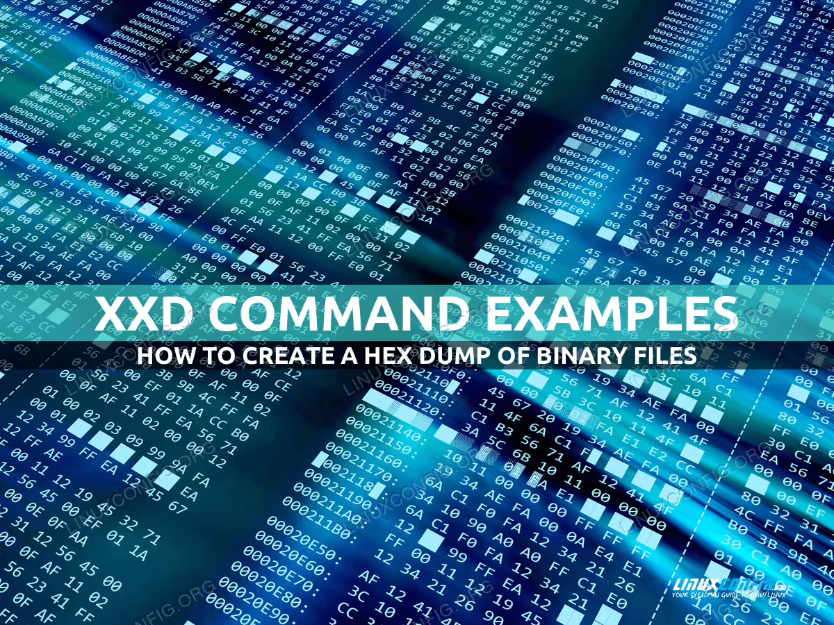 Linux xxd command explained