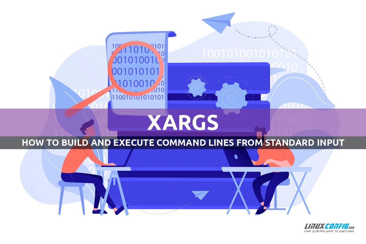 How to use xargs to build command lines from standard input