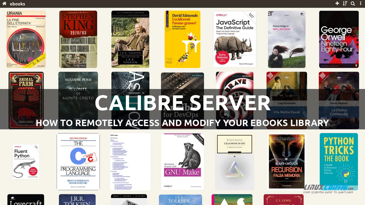 How to remotely access your ebooks library with calibre server