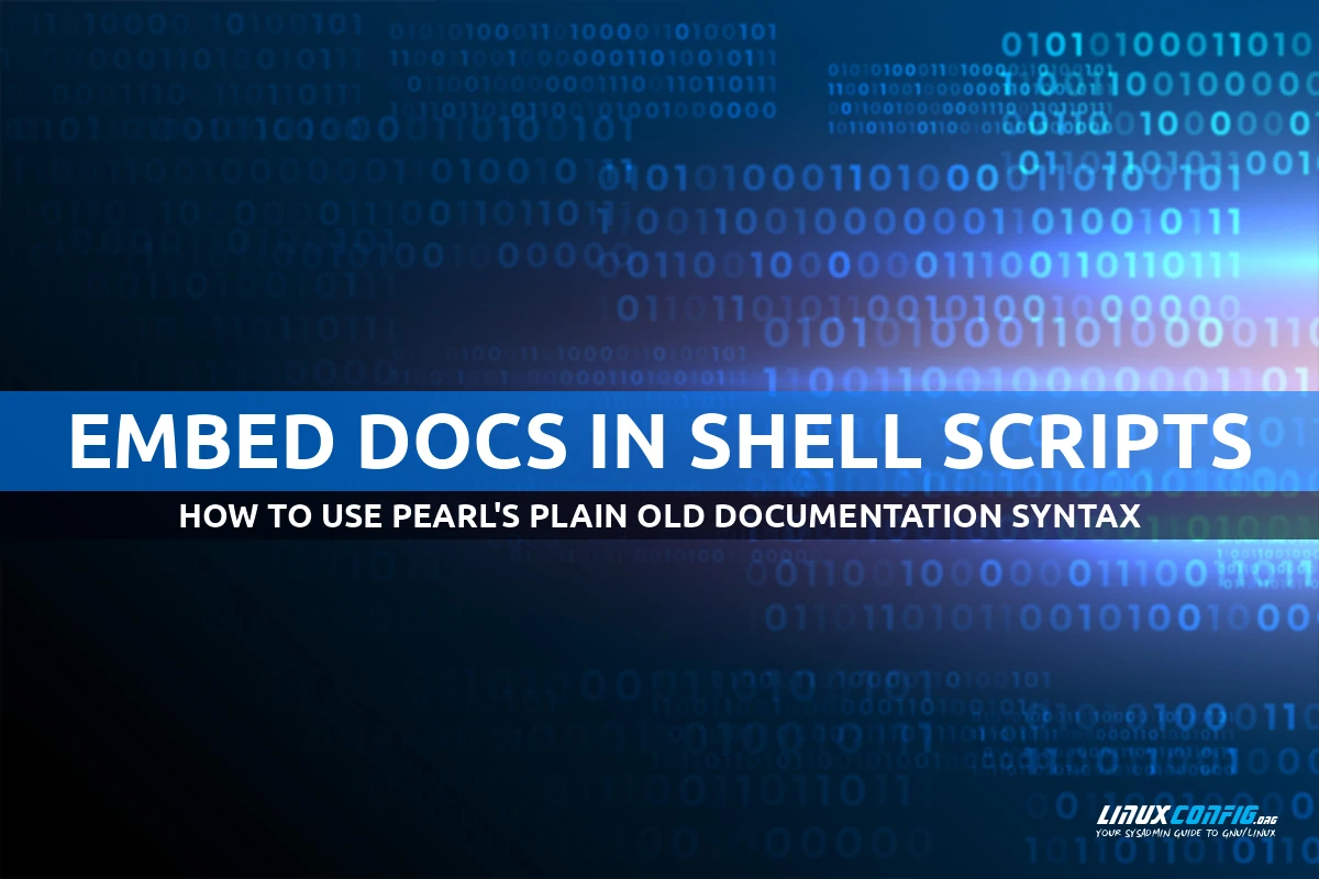 How to embed documentation in Bash scripts