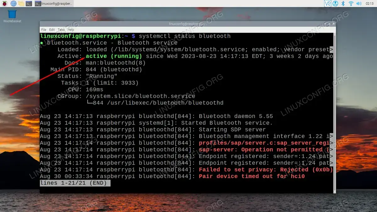 Checking to see if Bluetooth is currently enabled or disabled on Raspberry Pi
