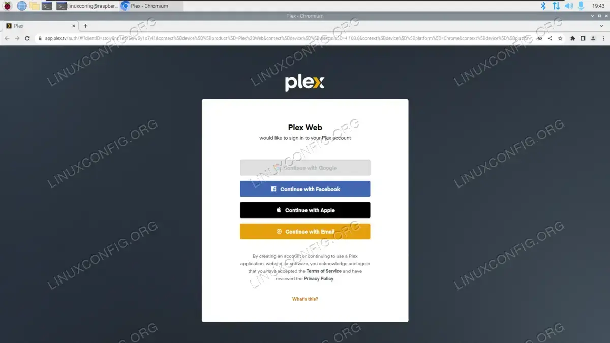 Using Plex on Raspberry Pi