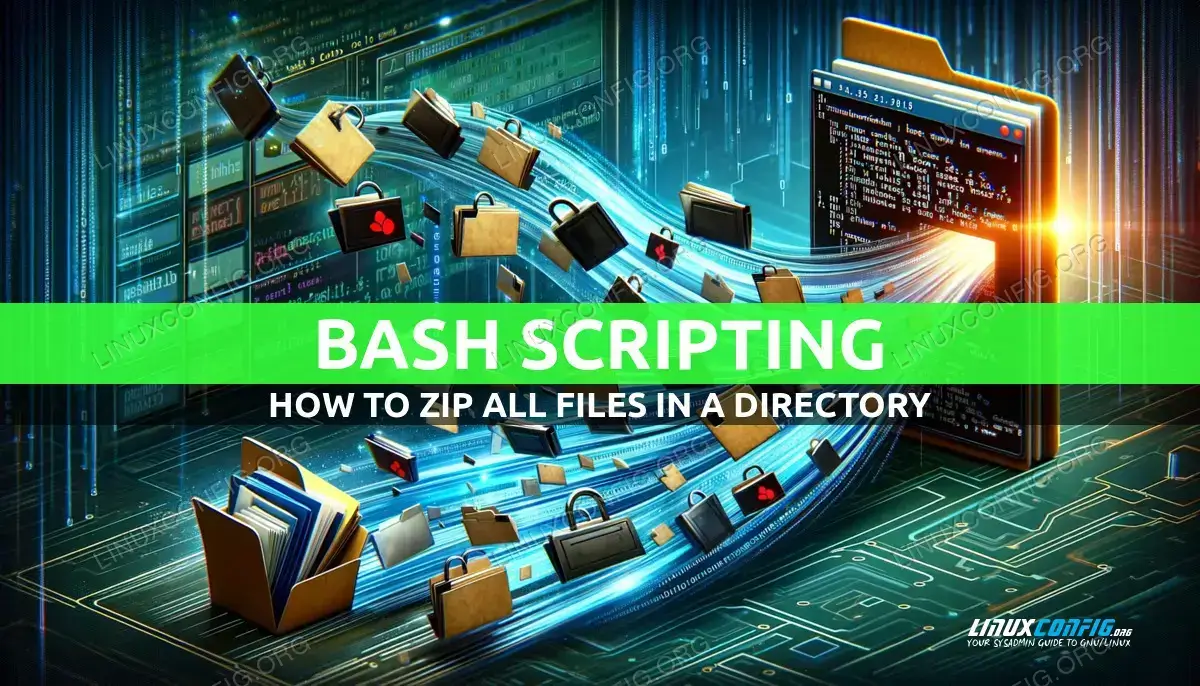 Bash Scripting: How to Zip All Files in a Directory