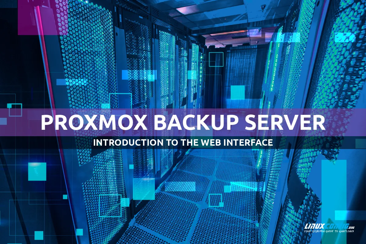 Introduction to proxmox backup server web interface