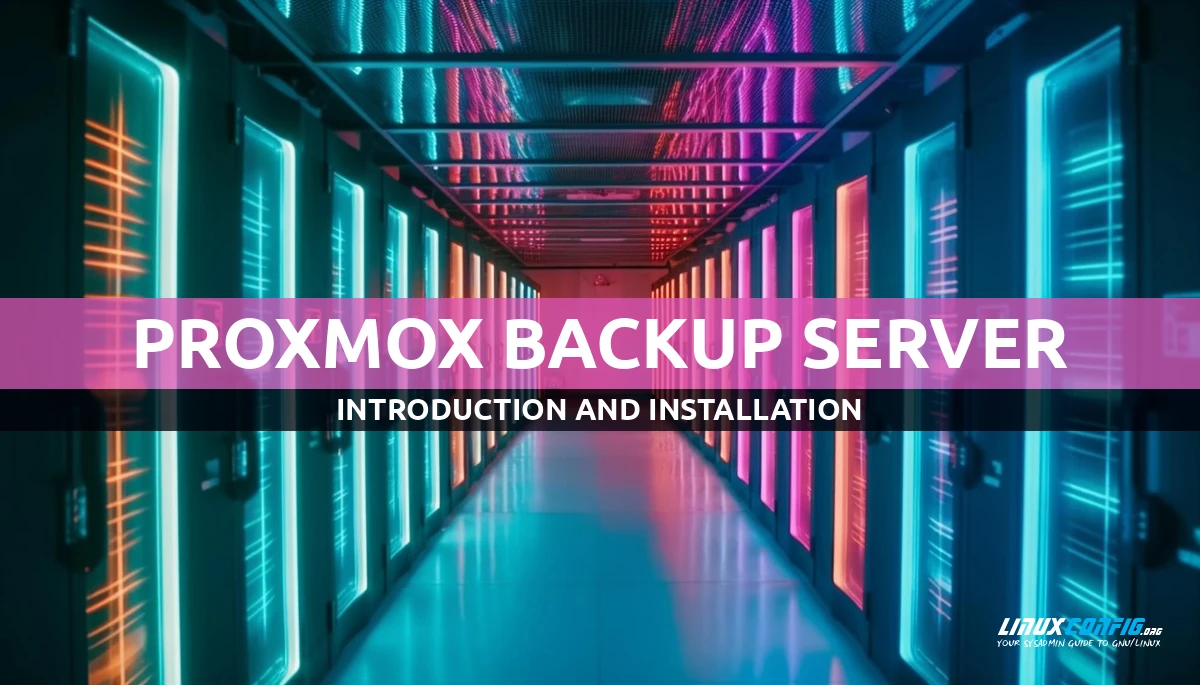 introduction to proxmox backup server