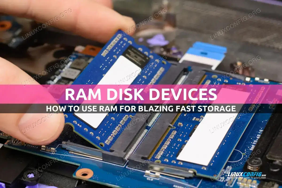 Working with RAM Disk Devices in Linux