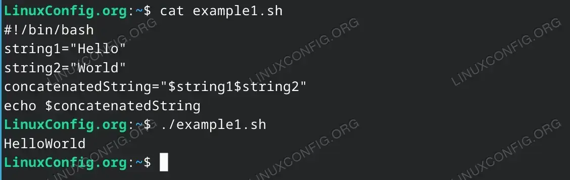 Basic String Concatenation