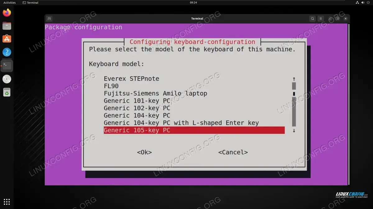 Choosing keyboard model