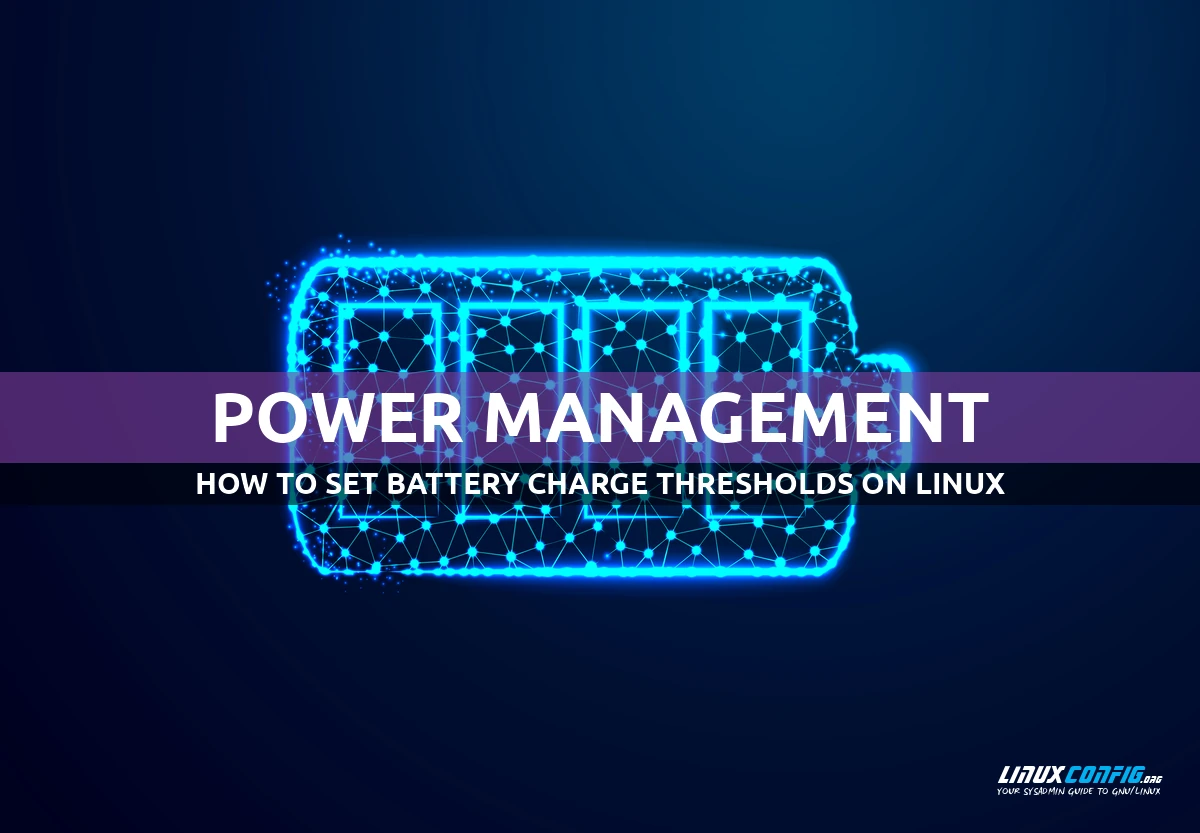 how to set battery charge thresholds on linux