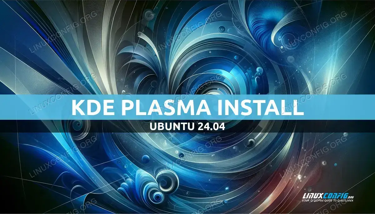 KDE Desktop installation on Ubuntu 24.04