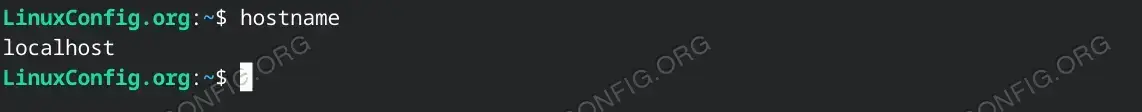 Checking the Current Hostname