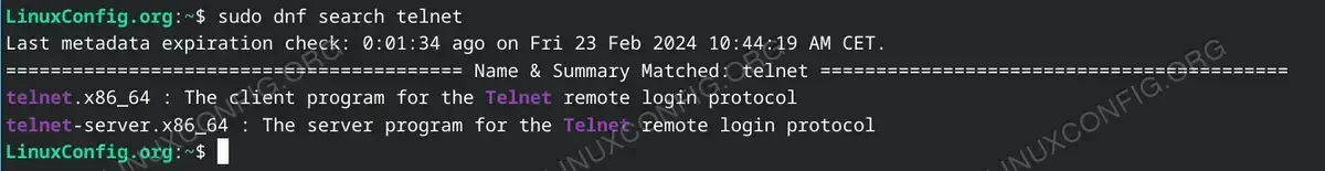 Search for a Package
