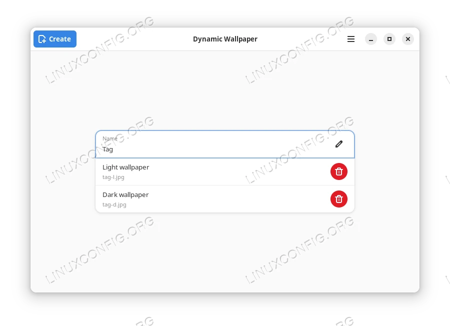 The Dynamic Wallpaper tool