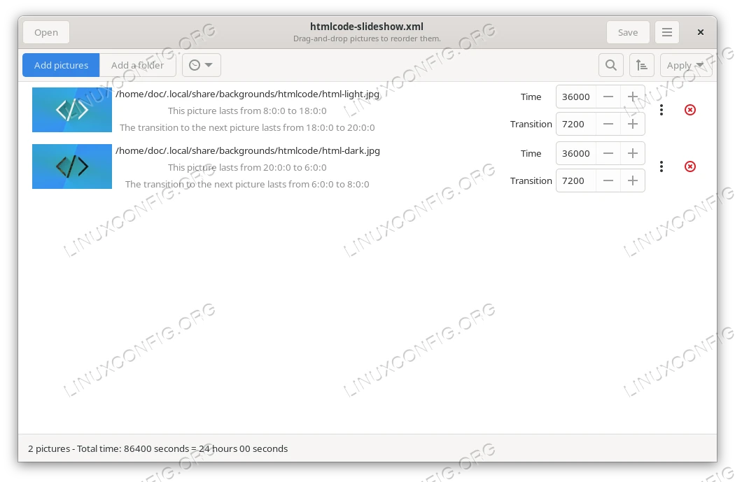 The Dynamic Wallpaper Editor tool