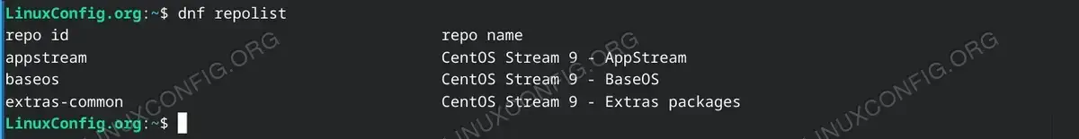 List Available Repositories