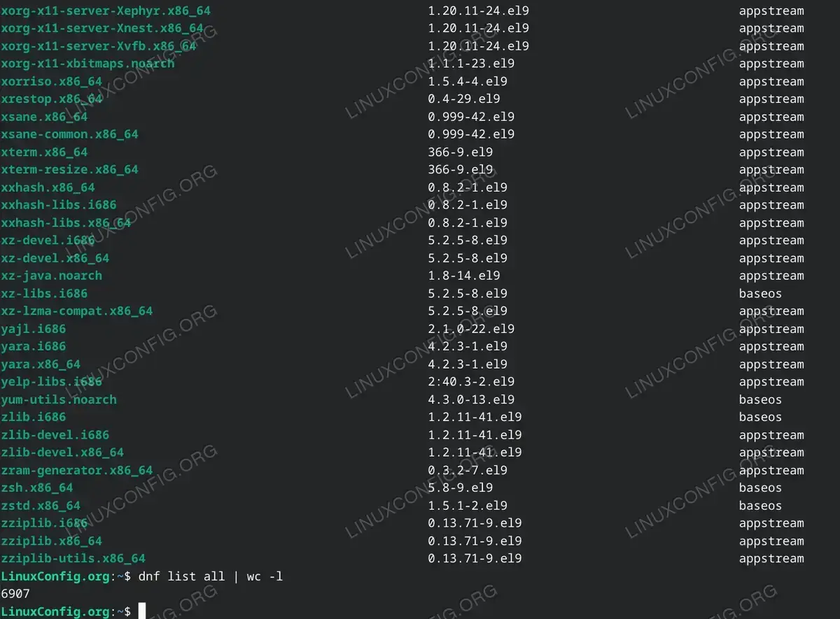 List All Available Packages