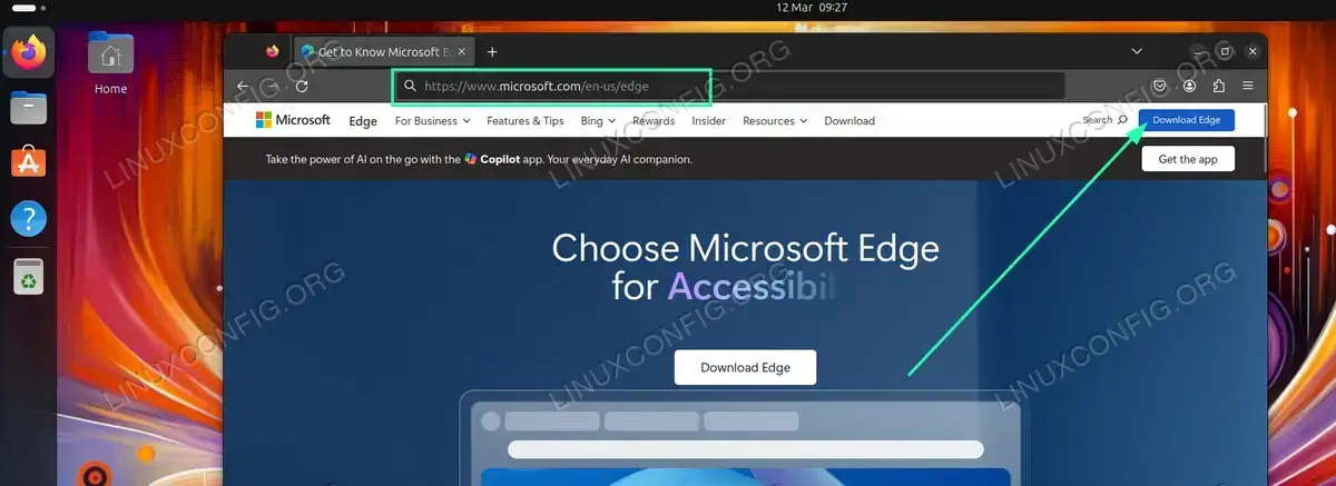 Download the Edge Browser Package
