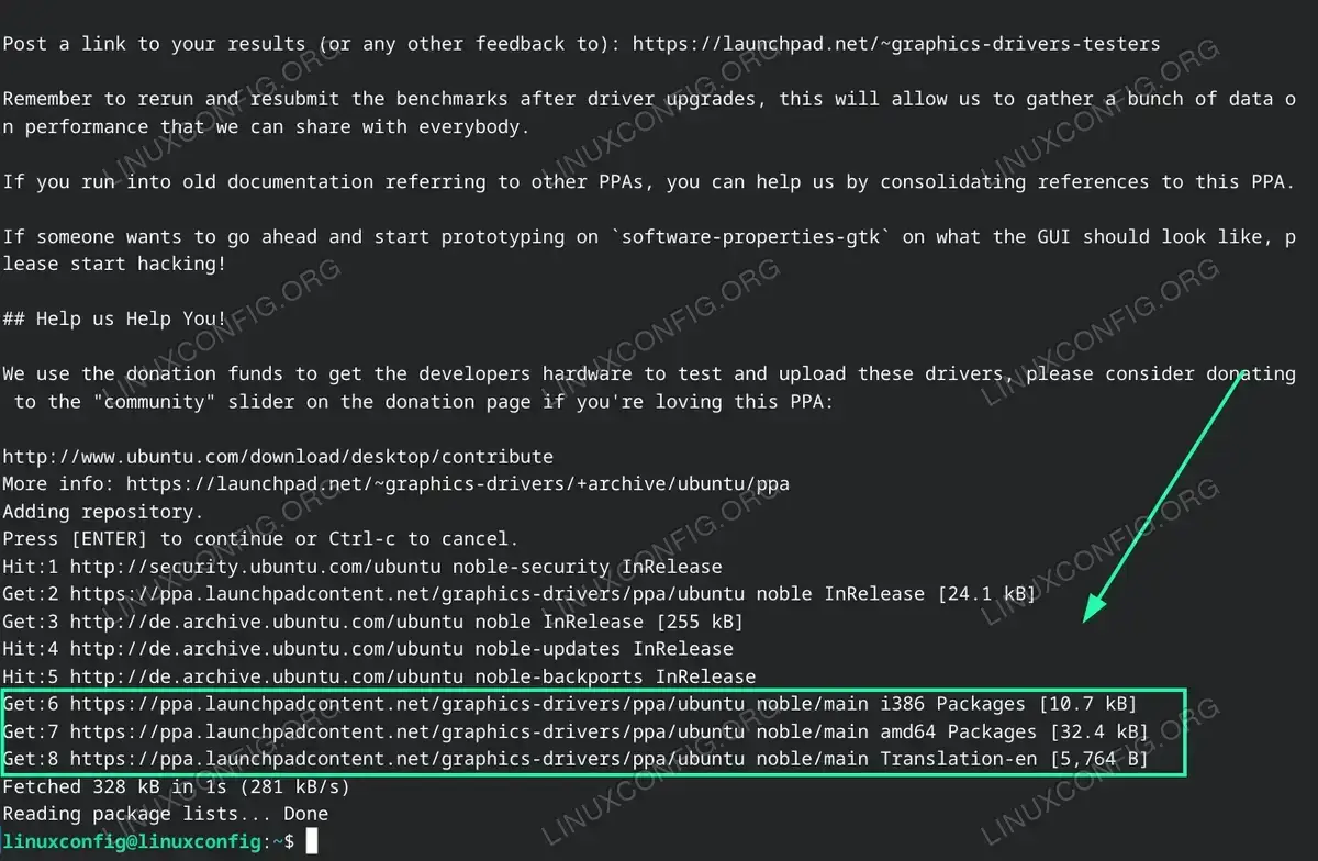 Add the third-party NVIDIA graphics-drivers PPA to your system