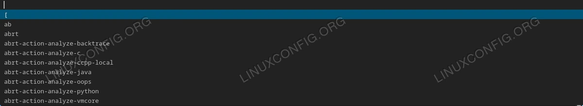 Vertical dmenu