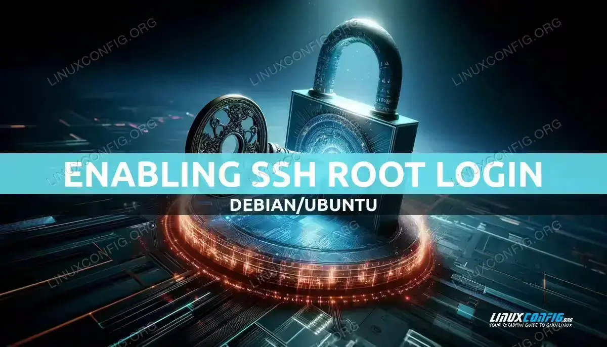 Debian Enable SSH Root Login on Linux Server