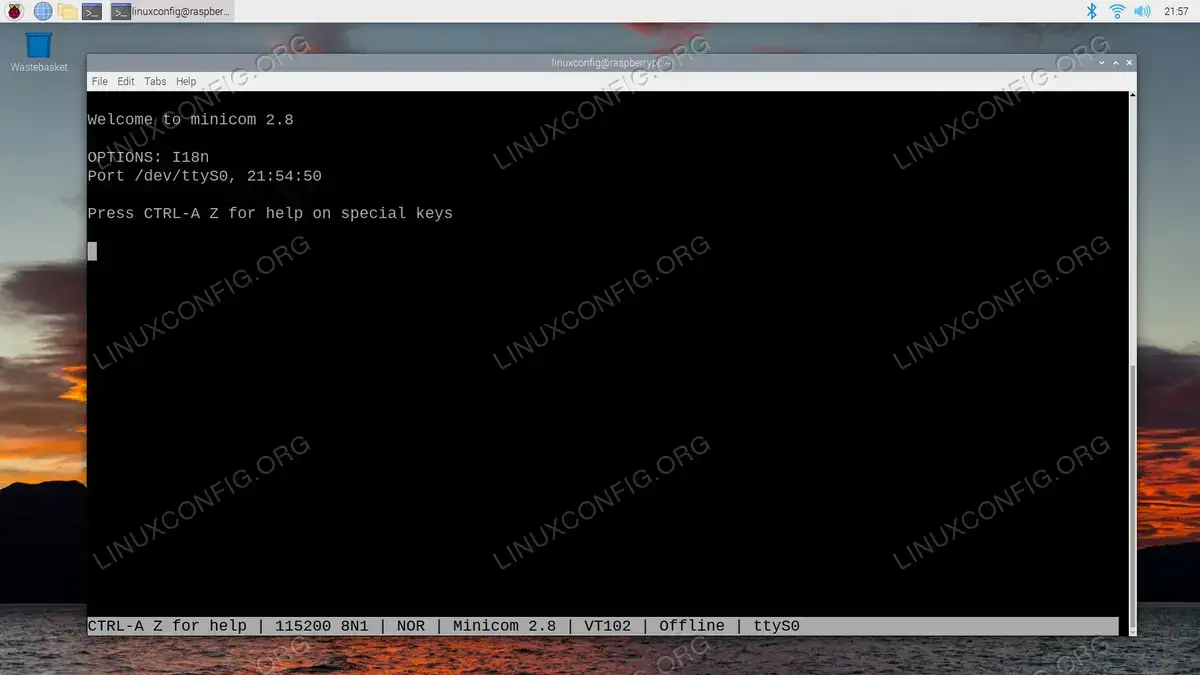 Interfacing with the serial device after enabling UART on Raspberry Pi 4