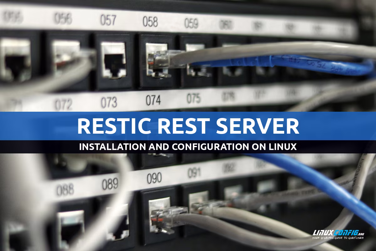 How to install and configure a restic REST server on Linux