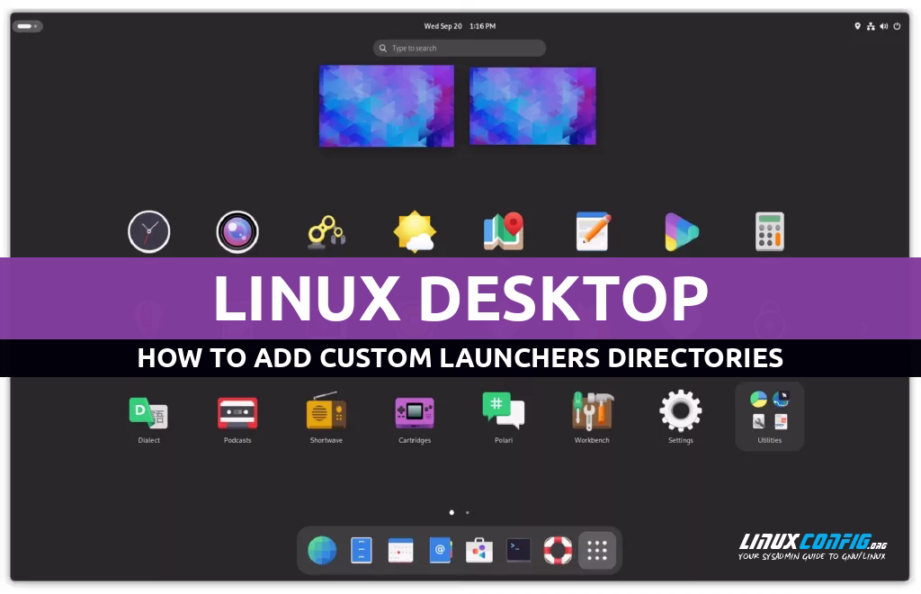 How to add custom launchers directories on Linux