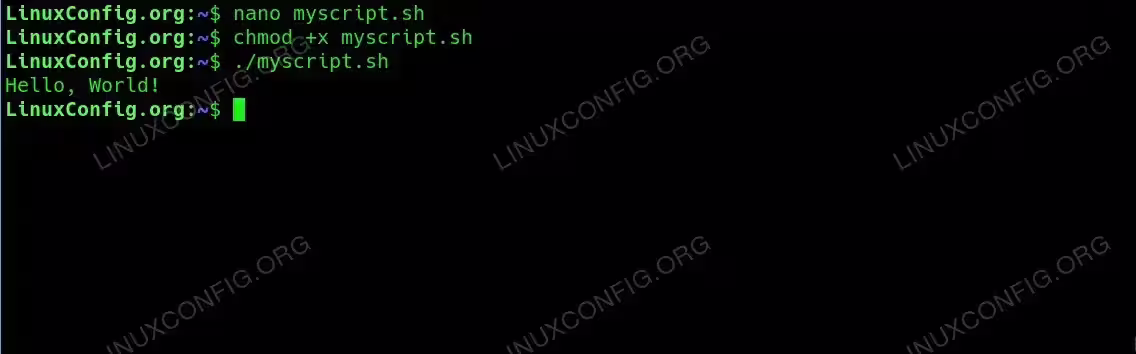 Make the script executable and run it.