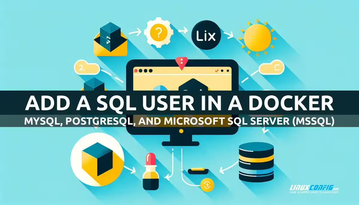 How to Add a Sql User in a Docker Container